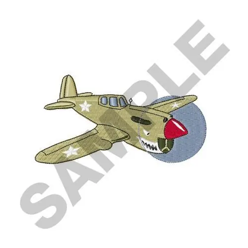 P Forty Warhawk Embroidery Design Discount