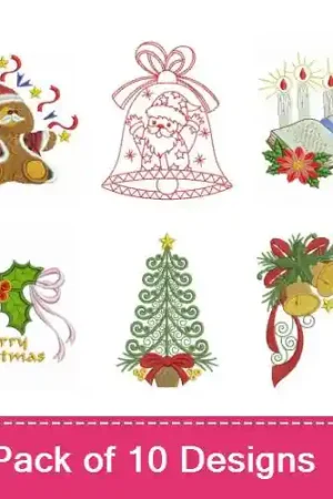 AP Christmas Medley Embroidery design pack by Ace Points,  Embroidery Packs on EmbroideryDesigns.com Next Day Delivery