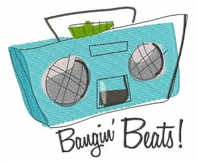 Affordable Bangin Beats Embroidery Design