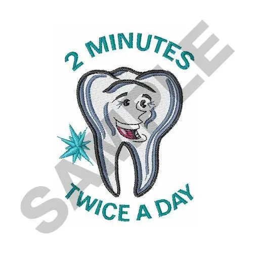 Warranty Included Brush Your Teeth Embroidery Design
