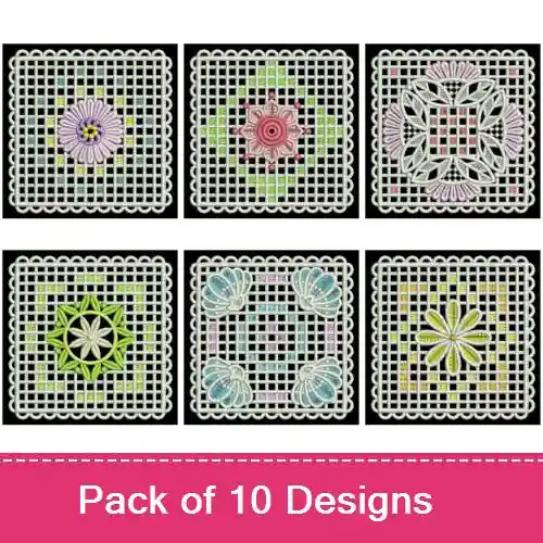 Best Price FSL Doily 3 Embroidery design pack by Ace Points, Embroidery Packs on EmbroideryDesigns.com