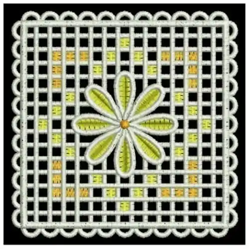 Buy Direct FSL Square Doily Embroidery Design