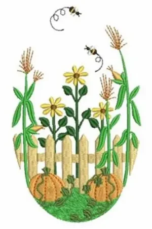 Best Seller Country Scenery Embroidery Design