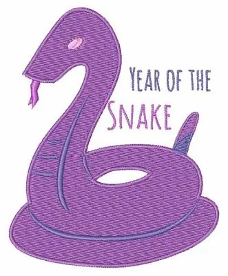 Year of the Snake Embroidery Design Professional Grade