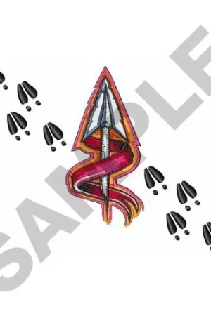 Arrow Deer Tracks Embroidery Design Discount