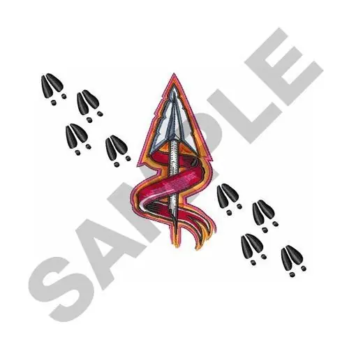 Arrow Deer Tracks Embroidery Design Discount