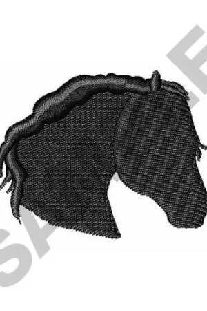 Affordable Small Horse Head Embroidery Design