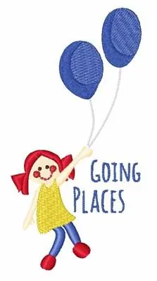 Grab Now Going Places Embroidery Design