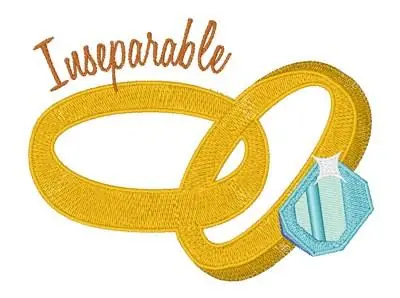 Inseparable Embroidery Design Handmade