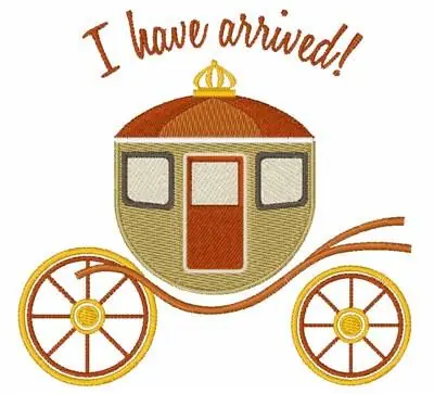 I have Arrived! Embroidery Design Top Pick