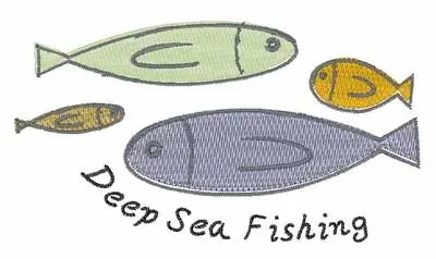 Deep Sea Fishing Embroidery Design Today Only