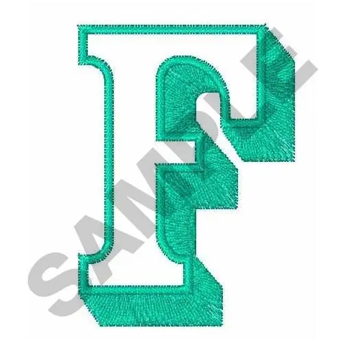 Place Order Open Shadow Font F Embroidery Design