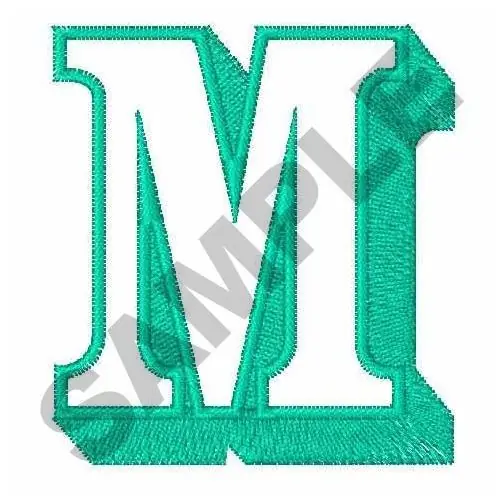 Best Price Open Shadow Font M Embroidery Design