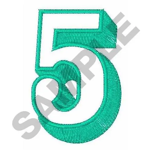 Open Shadow Font 5 Embroidery Design Reduced Price