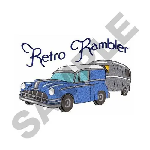 Buy Direct Retro Rambler Embroidery Design