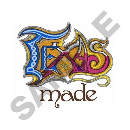 Viral Texas Made Embroidery Design