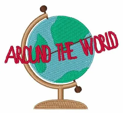Around the World Embroidery Design Price Drop