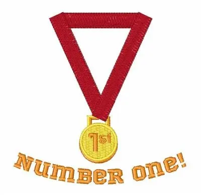 Super Sale Number One Embroidery Design