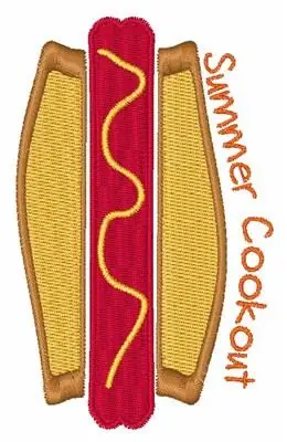 Summer Cookout Embroidery Design Original