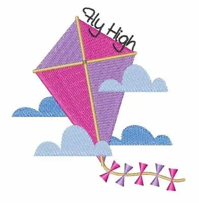 Fly High Embroidery Design Clearance