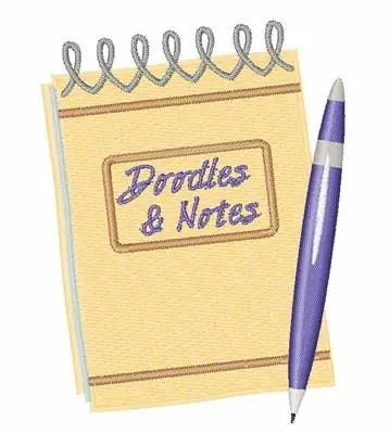 Doodles & Notes Embroidery Design Authentic