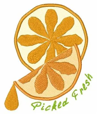 Picked Fresh Embroidery Design Free Shipping