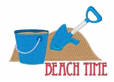 Place Order Beach Time Embroidery Design
