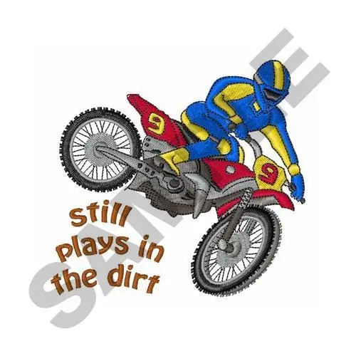 Plays In Dirt Embroidery Design Today Only