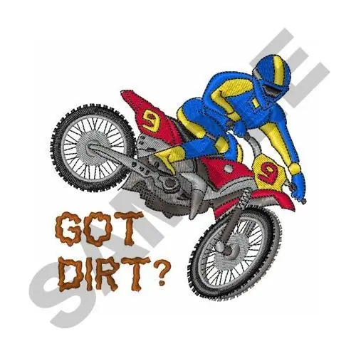 Got Dirt Embroidery Design Modern