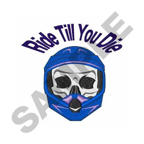 Ride Till You Die Embroidery Design High Quality