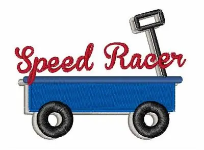 Grab Now Speed Racer Embroidery Design
