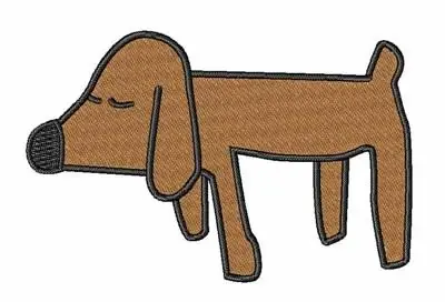 Exclusive Offer Brown Dog Embroidery Design