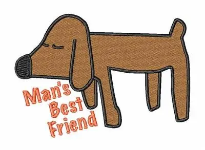 Express Delivery Mans Best Friend Embroidery Design
