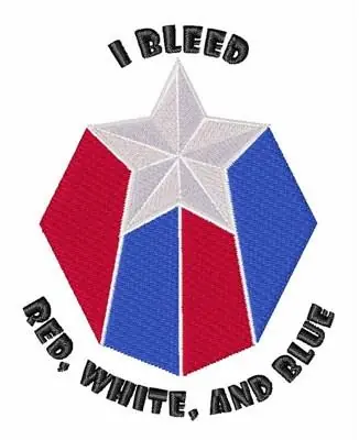 Seasonal Sale Bleed Red White & Blue Embroidery Design