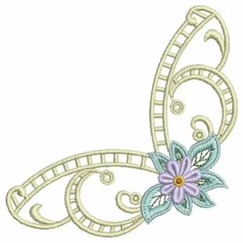 Don’t Miss Out Heirloom Daisy Corner Embroidery Design