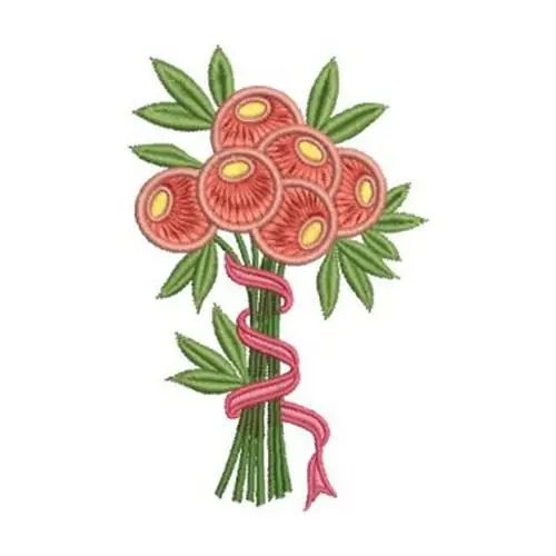 Final Sale Abstract Bouquet Embroidery Design