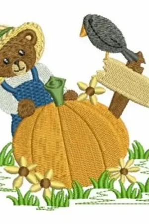 Buy Online Country Bear Embroidery Design