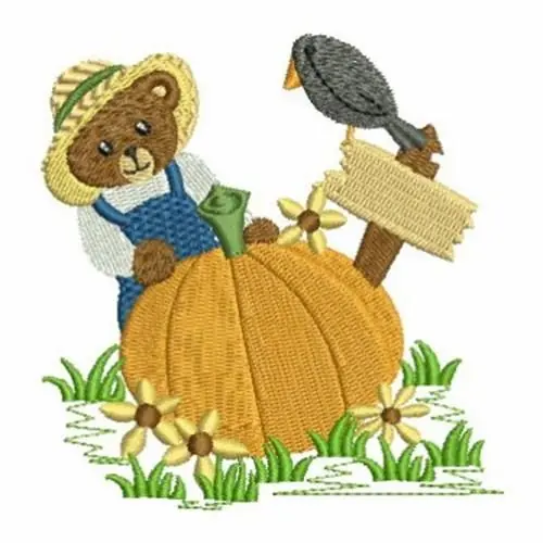 Buy Online Country Bear Embroidery Design