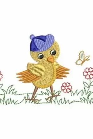 Butterfly Chick Embroidery Design Special Discount