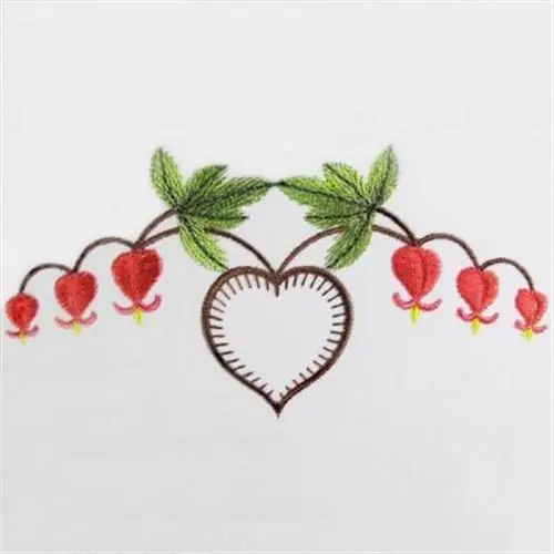 Bleeding Heart Border Embroidery Design Limited Edition