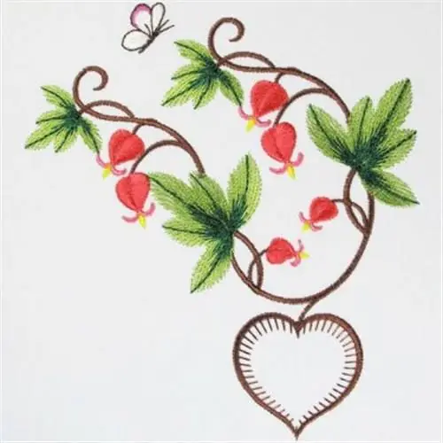 Free Delivery Bleeding Hearts Embroidery Design