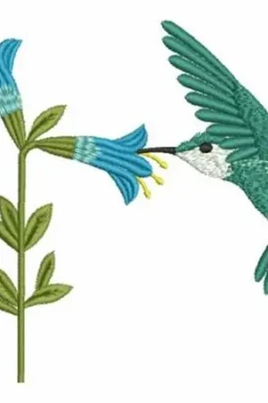 Best Choice Feeding Hummingbird Embroidery Design