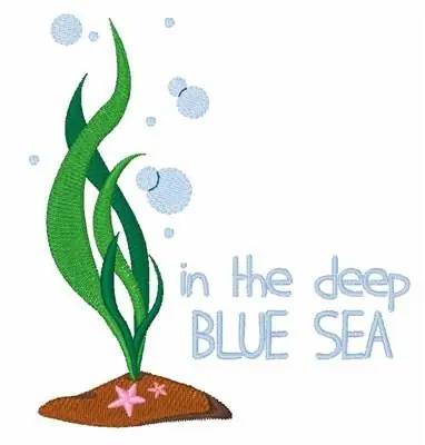 Worldwide Shipping Deep Blue Sea Embroidery Design