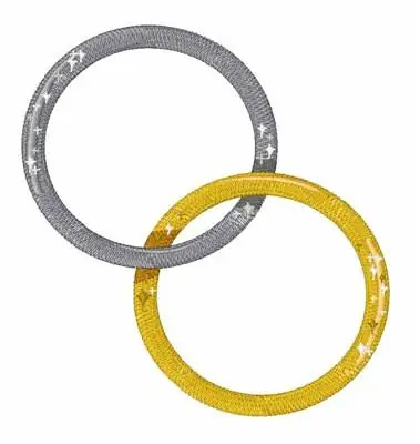 While Supplies Last Linked Rings Embroidery Design