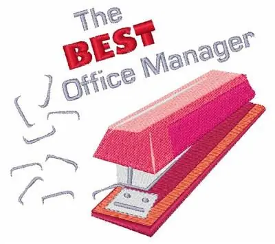 Sale Best Office Manager Embroidery Design