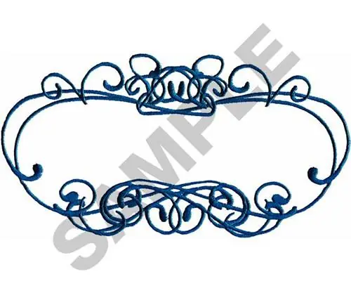Fresh Stock SCROLL 041 Embroidery Design