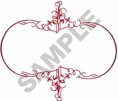 SCROLL 043 Embroidery Design Handmade