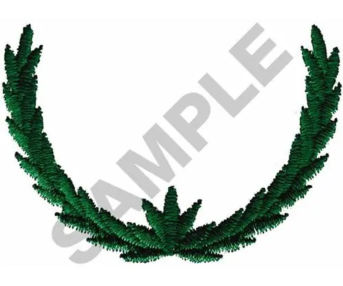 LAUREL WREATH 051 Embroidery Design Fast Shipping