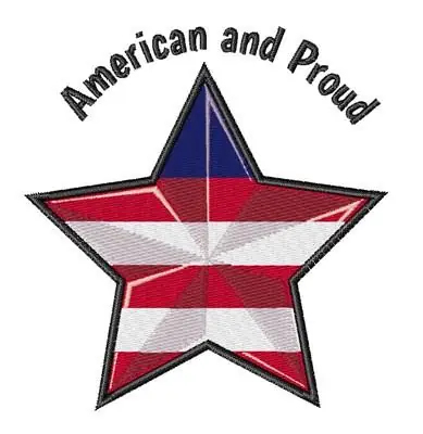 Shop Now American and Proud Embroidery Design