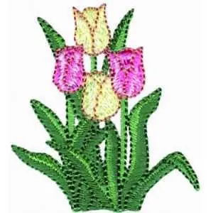 Tulips Embroidery Design New Arrival